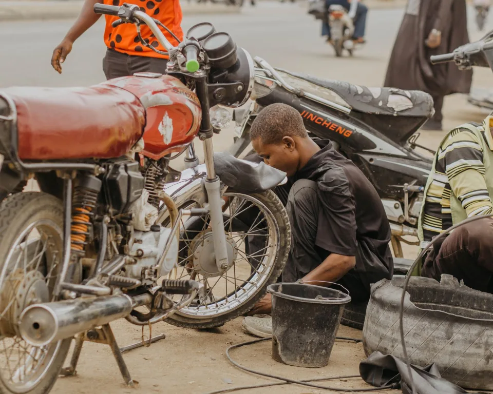 Chỗ để xe gọn gàng
